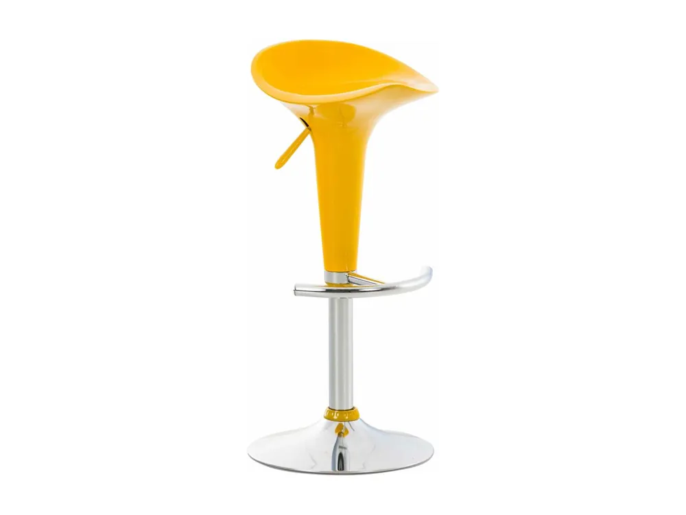 Taburete de bar - Plástico - Amarillo - Saddle