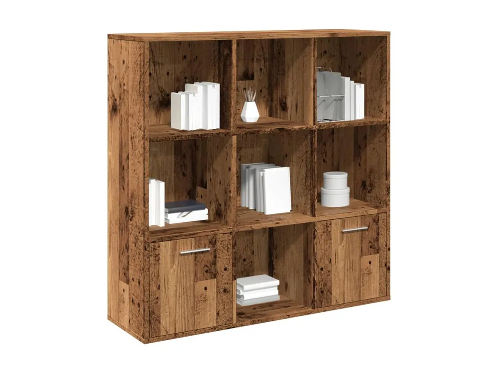 Estantería de madera de ingeniería envejecida 98x29x97,5 cm